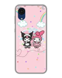 Чехол для Samsung Galaxy A03 Core с картинкой «My Melody и Kuromi»