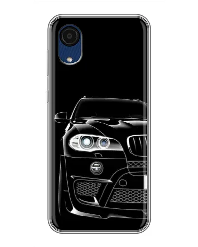 Чехол для Samsung Galaxy A03 Core с картинкой «Темный силуэт BMW»