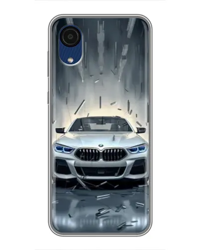 Чехол для Samsung Galaxy A03 Core с картинкой «BMW в свете фар»
