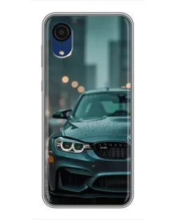 Чехол для Samsung Galaxy A03 Core с картинкой «BMW в огнях города»