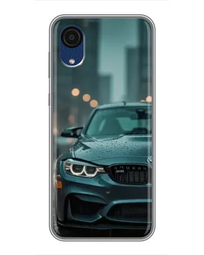 Чехол для Samsung Galaxy A03 Core с картинкой «BMW в огнях города»