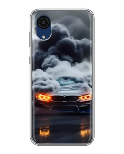 Чехол для Samsung Galaxy A03 Core с картинкой «BMW в дыму»