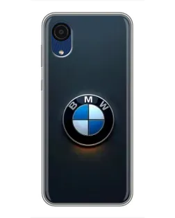 Чехол для Samsung Galaxy A03 Core с картинкой «Логотип BMW — минимализм»