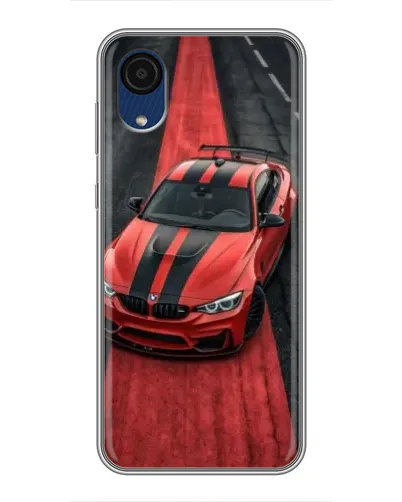 Чехол для Samsung Galaxy A03 Core с картинкой «BMW на красной дорожке»
