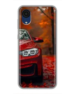 Чехол для Samsung Galaxy A03 Core с картинкой «Осенняя BMW M4»