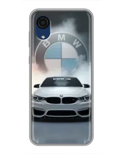 Чохол для Samsung Galaxy A03 Core з картинкою «BMW в білому диму»