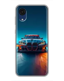 Чохол для Samsung Galaxy A03 Core з картинкою «BMW — вогні неону»