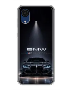 Чохол для Samsung Galaxy A03 Core з картинкою «BMW крізь нічне місто»