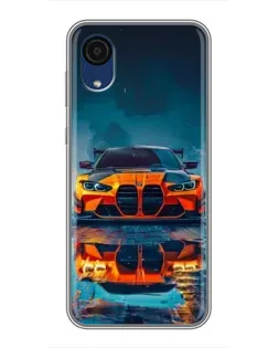 Чохол для Samsung Galaxy A03 Core з картинкою «BMW — золота емблема»