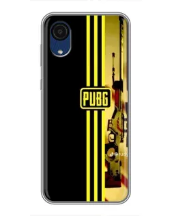 Чехол для Samsung Galaxy A03 Core с картинкой «PUBG — камуфляжный шлем»