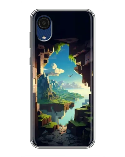 Чехол для Samsung Galaxy A03 Core с картинкой «Вид из пещеры»