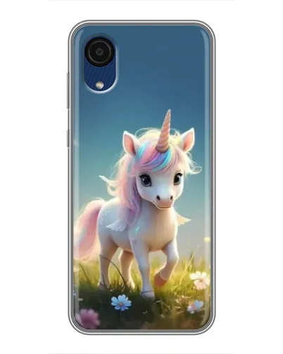 Чехол для Samsung Galaxy A03 Core с картинкой «Единорог на поляне» Чехол для Samsung Galaxy A03 Core с картинкой «Единорог на поляне»