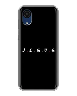 Чехол для Samsung Galaxy A03 Core с картинкой «Точки веры J.E.S.U.S.»