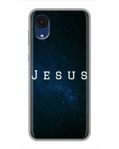 Чехол для Samsung Galaxy A03 Core с картинкой «Звездное небо Jesus»