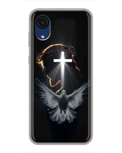 Чехол для Samsung Galaxy A03 Core с картинкой «Голубь и Свет»