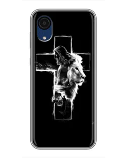 Чохол для Samsung Galaxy A03 Core з картинкою «Сяючий хрест Jesus»