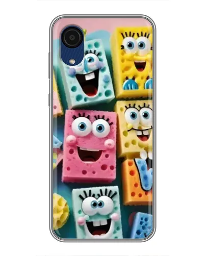Чехол для Samsung Galaxy A03 Core с картинкой «Цветные губки»