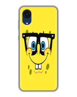 Чохол для Samsung Galaxy A03 Core з картинкою «Мінімалістичний Спанч Боб»