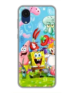 Чохол для Samsung Galaxy A03 Core з картинкою «Губка Боб та друзі»