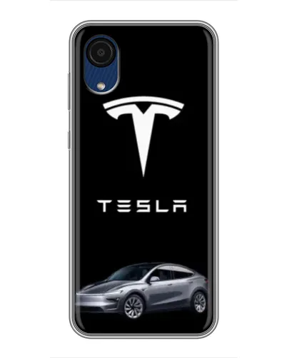 Чехол для Samsung Galaxy A03 Core с картинкой «Tesla Model Y» Чехол для Samsung Galaxy A03 Core с картинкой «Tesla Model Y»