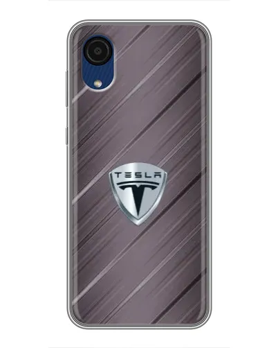 Чехол для Samsung Galaxy A03 Core с картинкой «Металлическая текстура Tesla» Чехол для Samsung Galaxy A03 Core с картинкой «Металлическая текстура Tesla»