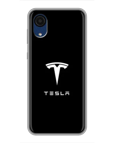 Чехол для Samsung Galaxy A03 Core с картинкой «Tesla White Logo» Чехол для Samsung Galaxy A03 Core с картинкой «Tesla White Logo»