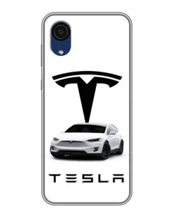 Чехол для Samsung Galaxy A03 Core с картинкой «Tesla White Style»