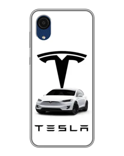 Чехол для Samsung Galaxy A03 Core с картинкой «Tesla White Style» Чехол для Samsung Galaxy A03 Core с картинкой «Tesla White Style»