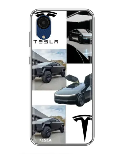 Чехол для Samsung Galaxy A03 Core с картинкой «Коллаж Cybertruck Tesla» Чехол для Samsung Galaxy A03 Core с картинкой «Коллаж Cybertruck Tesla»