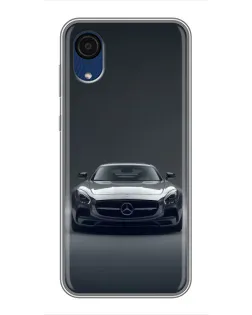 Чехол для Samsung Galaxy A03 Core с картинкой «Mercedes на черном»