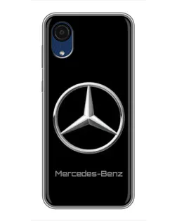 Чехол для Samsung Galaxy A03 Core с картинкой «Mercedes Silver Logo»