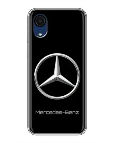 Чехол для Samsung Galaxy A03 Core с картинкой «Mercedes Silver Logo»