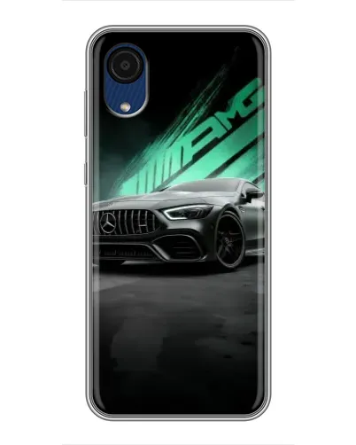 Чехол для Samsung Galaxy A03 Core с картинкой «Темный Mercedes AMG»