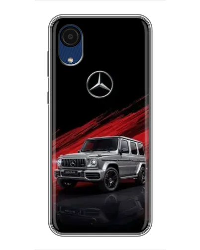 Чехол для Samsung Galaxy A03 Core с картинкой «Mercedes G-Class красный»