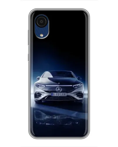 Чехол для Samsung Galaxy A03 Core с картинкой «Ночной Mercedes EQ»
