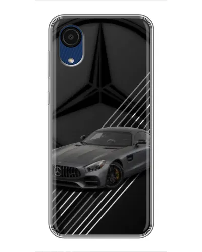 Чехол для Samsung Galaxy A03 Core с картинкой «Mercedes AMG — графика»
