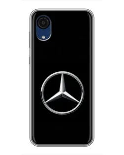 Чехол для Samsung Galaxy A03 Core с картинкой «Mercedes классический лого»