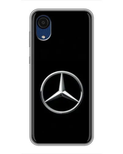 Чехол для Samsung Galaxy A03 Core с картинкой «Mercedes классический лого»