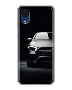 Чехол для Samsung Galaxy A03 Core с картинкой «Свет фар Mercedes»