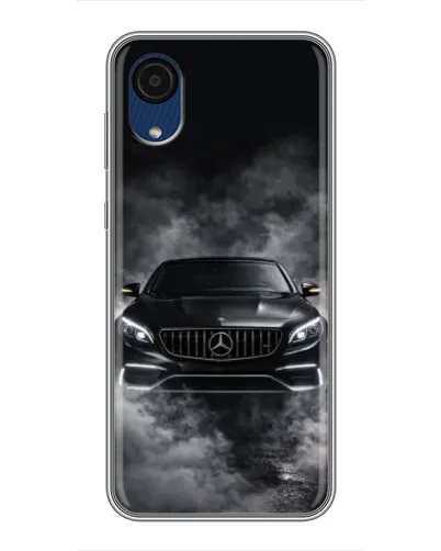 Чехол для Samsung Galaxy A03 Core с картинкой «Mercedes в дыму»