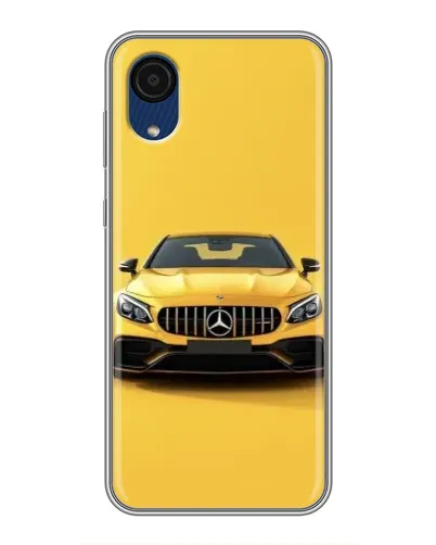 Чехол для Samsung Galaxy A03 Core с картинкой «Желтый Mercedes GT»