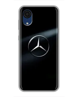 Чохол для Samsung Galaxy A03 Core з картинкою «Mercedes на металі»