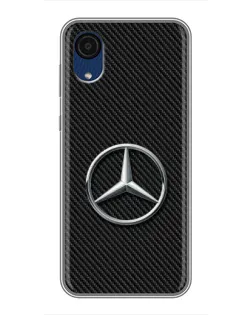 Чохол для Samsung Galaxy A03 Core з картинкою «Карбоновий Mercedes стиль»