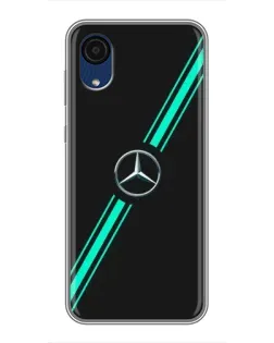 Чохол для Samsung Galaxy A03 Core з картинкою «Спортивні лінії Mercedes»