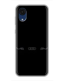 Чехол для Samsung Galaxy A03 Core с картинкой «Audi — световой подпись»