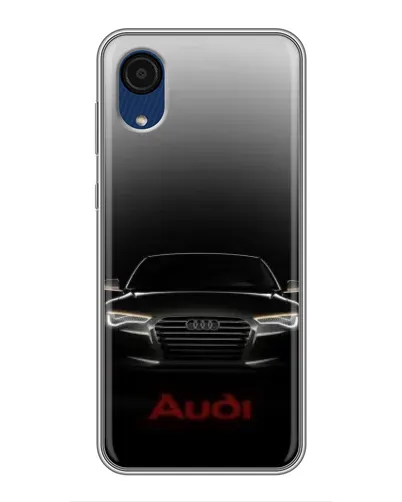 Чехол для Samsung Galaxy A03 Core с картинкой «Audi — градиентный контур»
