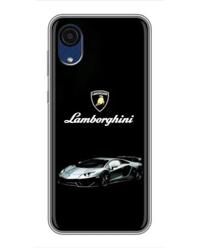 Чехол для Samsung Galaxy A03 Core с картинкой «Логотип Lamborghini классика»