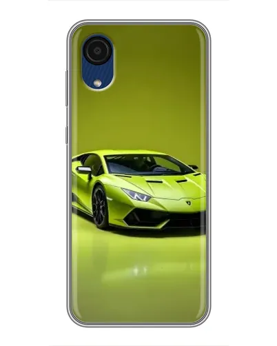 Чехол для Samsung Galaxy A03 Core с картинкой «Салатовый Lamborghini Huracan»