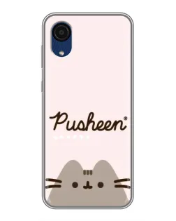 Чехол для Samsung Galaxy A03 Core с картинкой «Pusheen логотип»