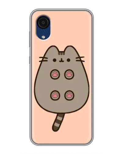 Чехол для Samsung Galaxy A03 Core с картинкой «Пушин пузиком кверху»